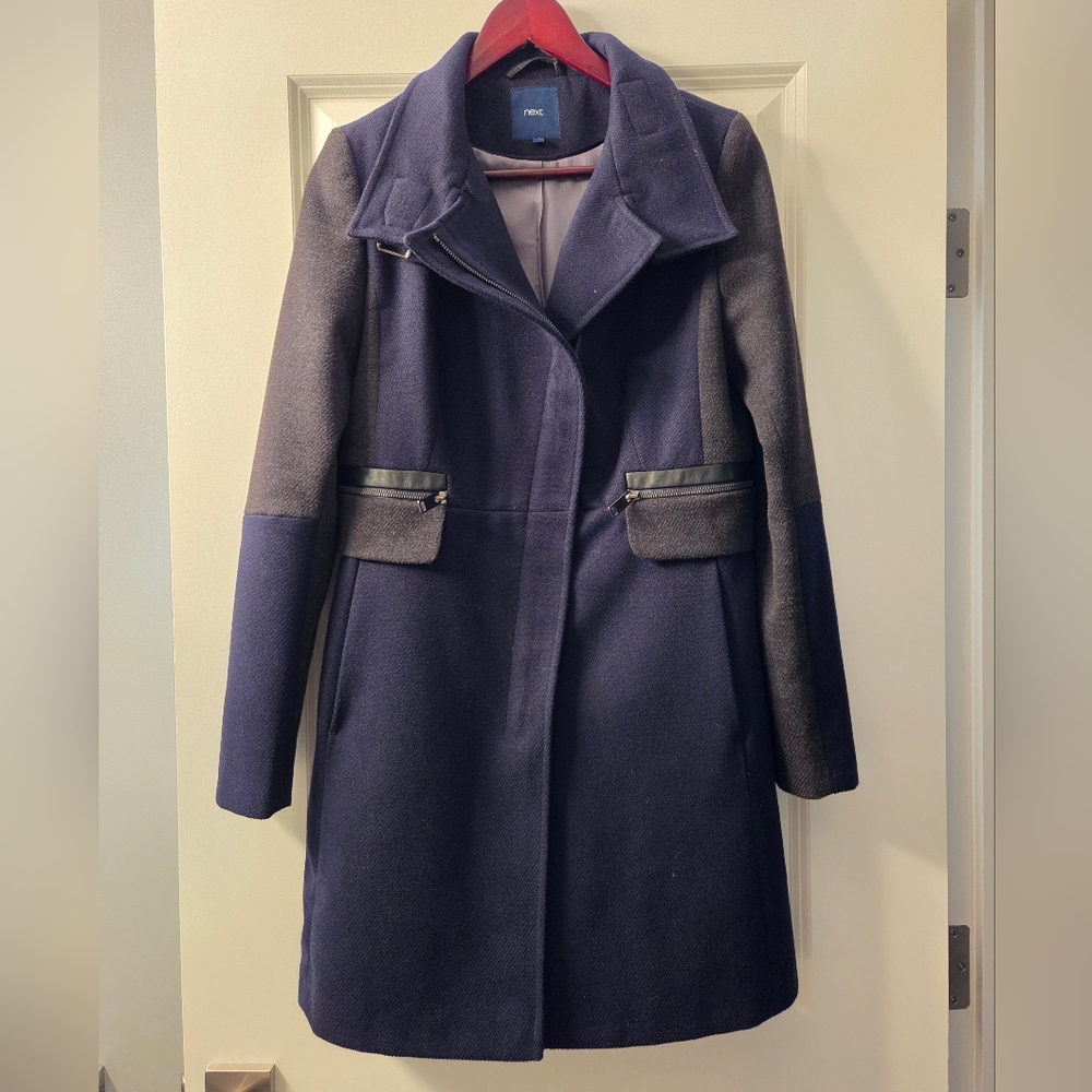 Next Navy And Grey Coat